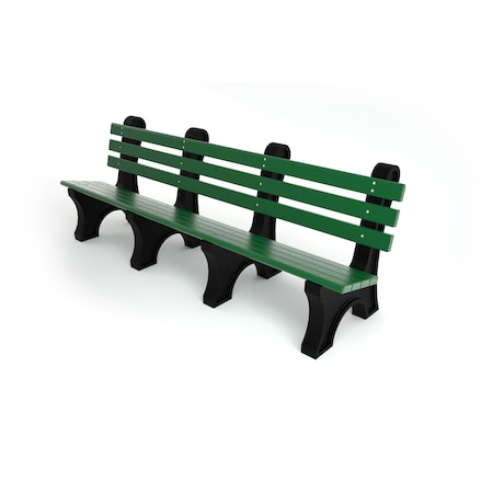 Frog Furnishings Green 8' Comfort Park Avenue Bench PB 8GRECPAE